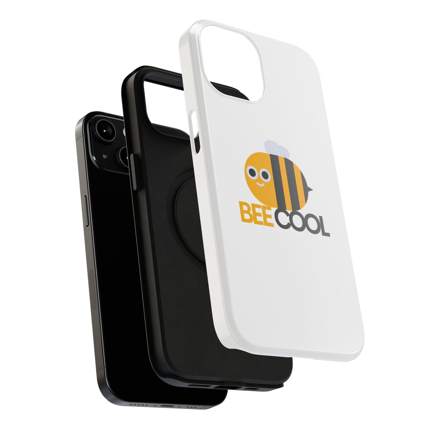 Bee Cool Phone Case, Impact-Resistant Case for Bee Lovers, Cute Bee Phone Cover, Unique Gift for Nature Enthusiasts, Fun Spring Accessory