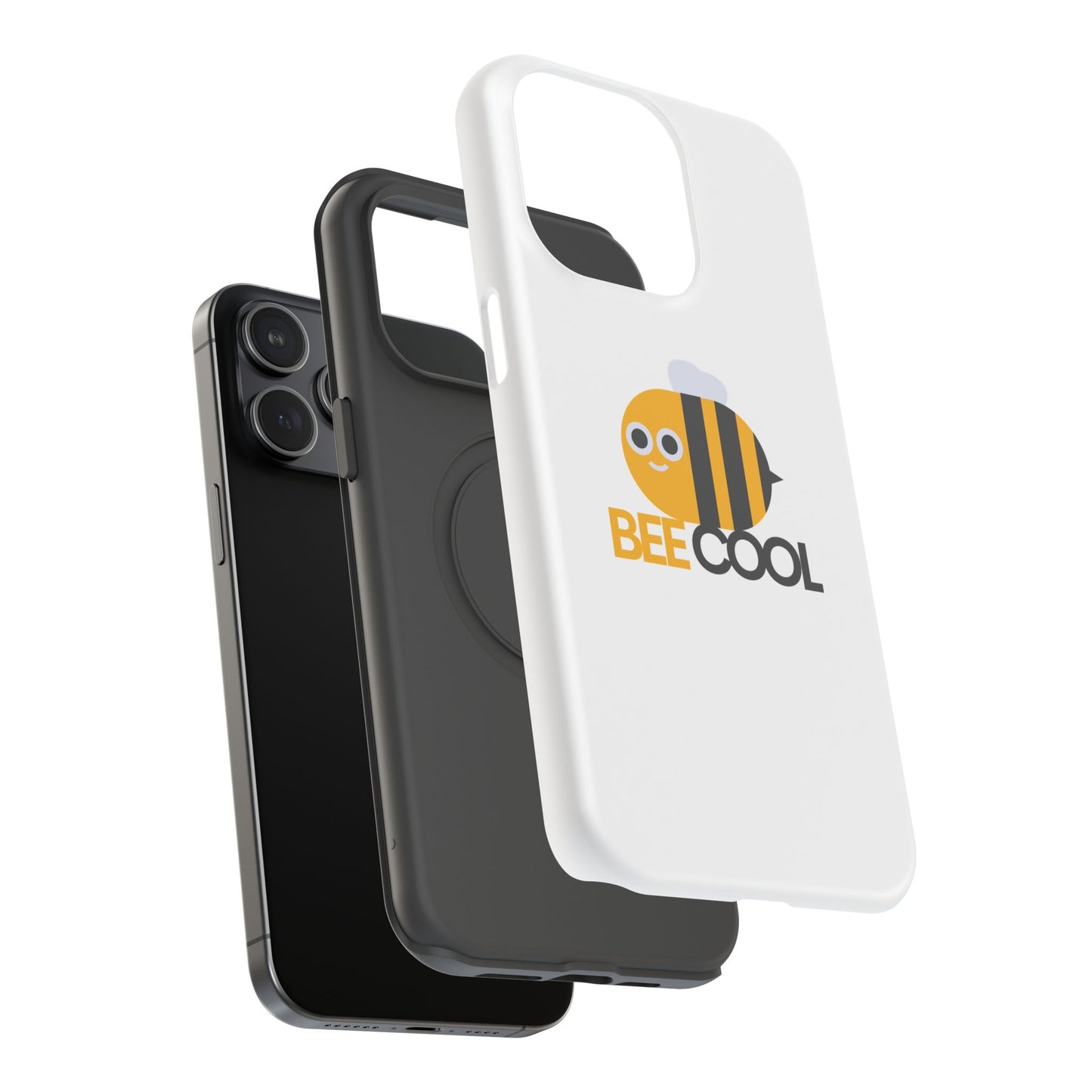 Bee Cool Phone Case, Impact-Resistant Case for Bee Lovers, Cute Bee Phone Cover, Unique Gift for Nature Enthusiasts, Fun Spring Accessory