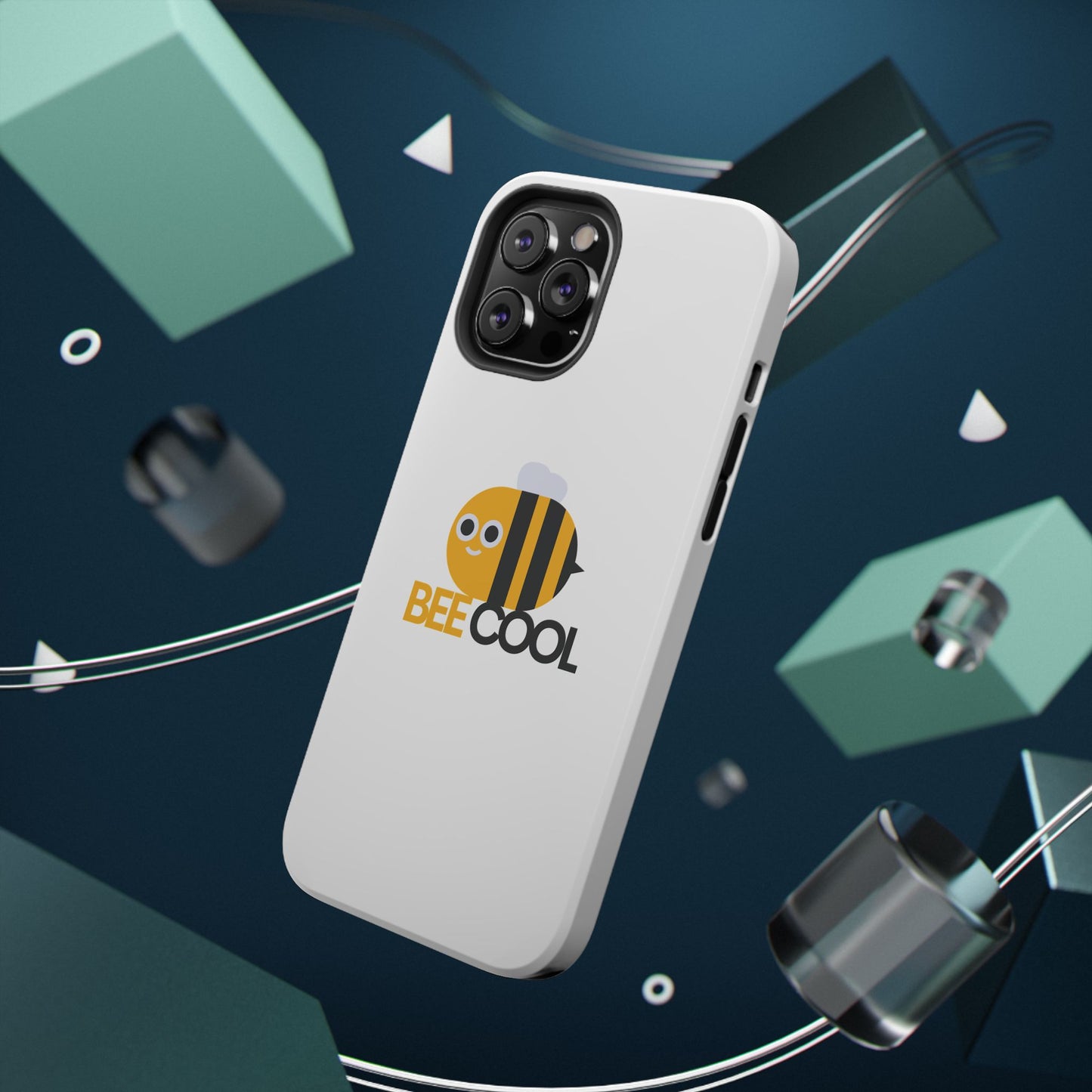 Bee Cool Phone Case, Impact-Resistant Case for Bee Lovers, Cute Bee Phone Cover, Unique Gift for Nature Enthusiasts, Fun Spring Accessory