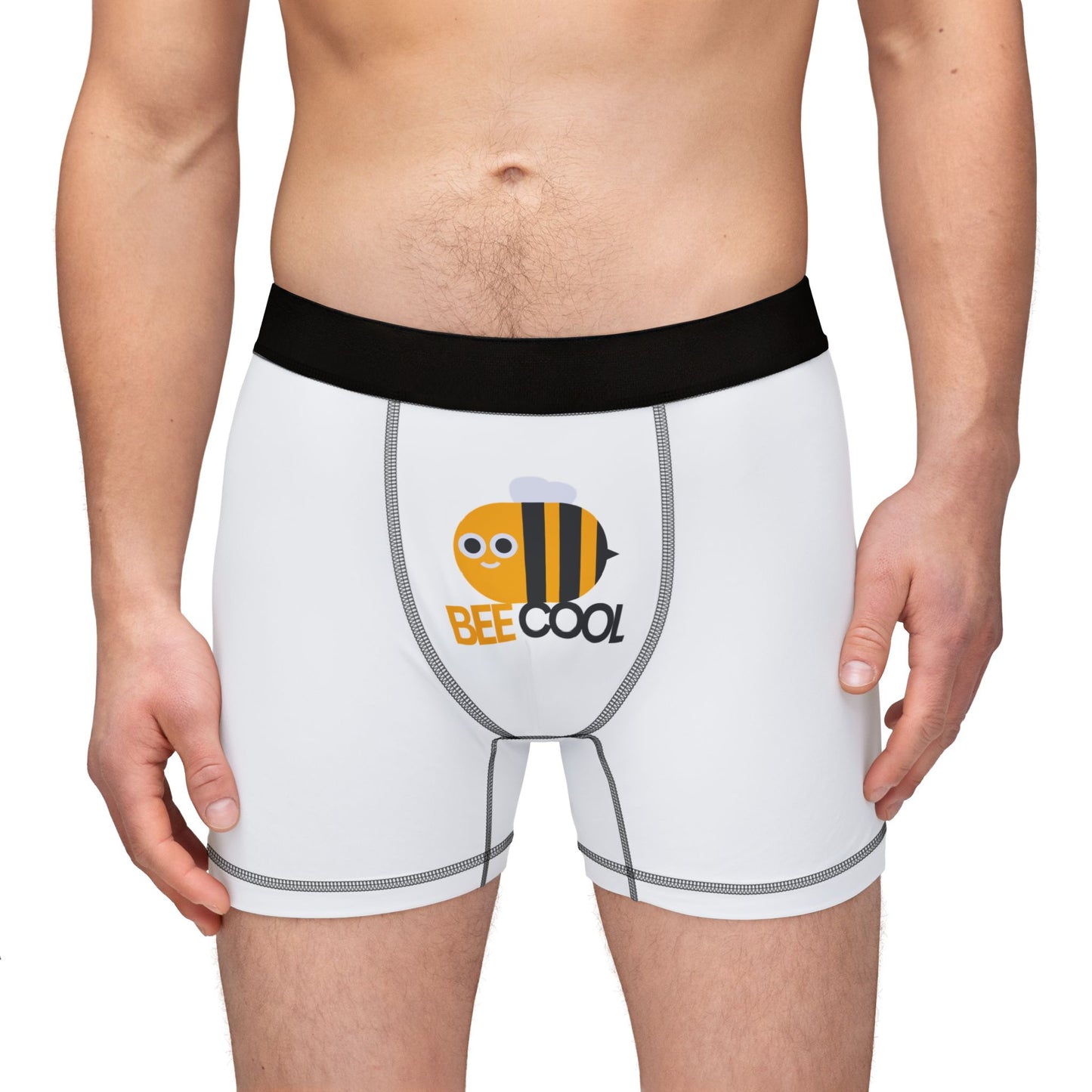 Bee Cool Boxer Briefs — Men's Funny Bee Graphic Underwear