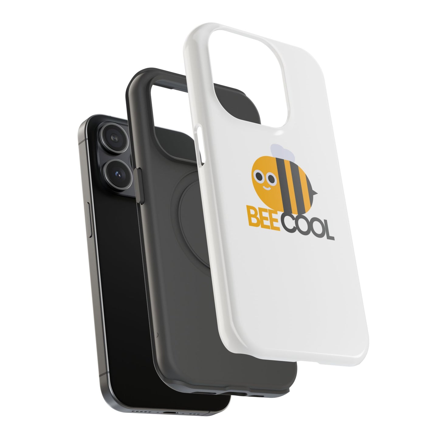 Bee Cool Phone Case, Impact-Resistant Case for Bee Lovers, Cute Bee Phone Cover, Unique Gift for Nature Enthusiasts, Fun Spring Accessory