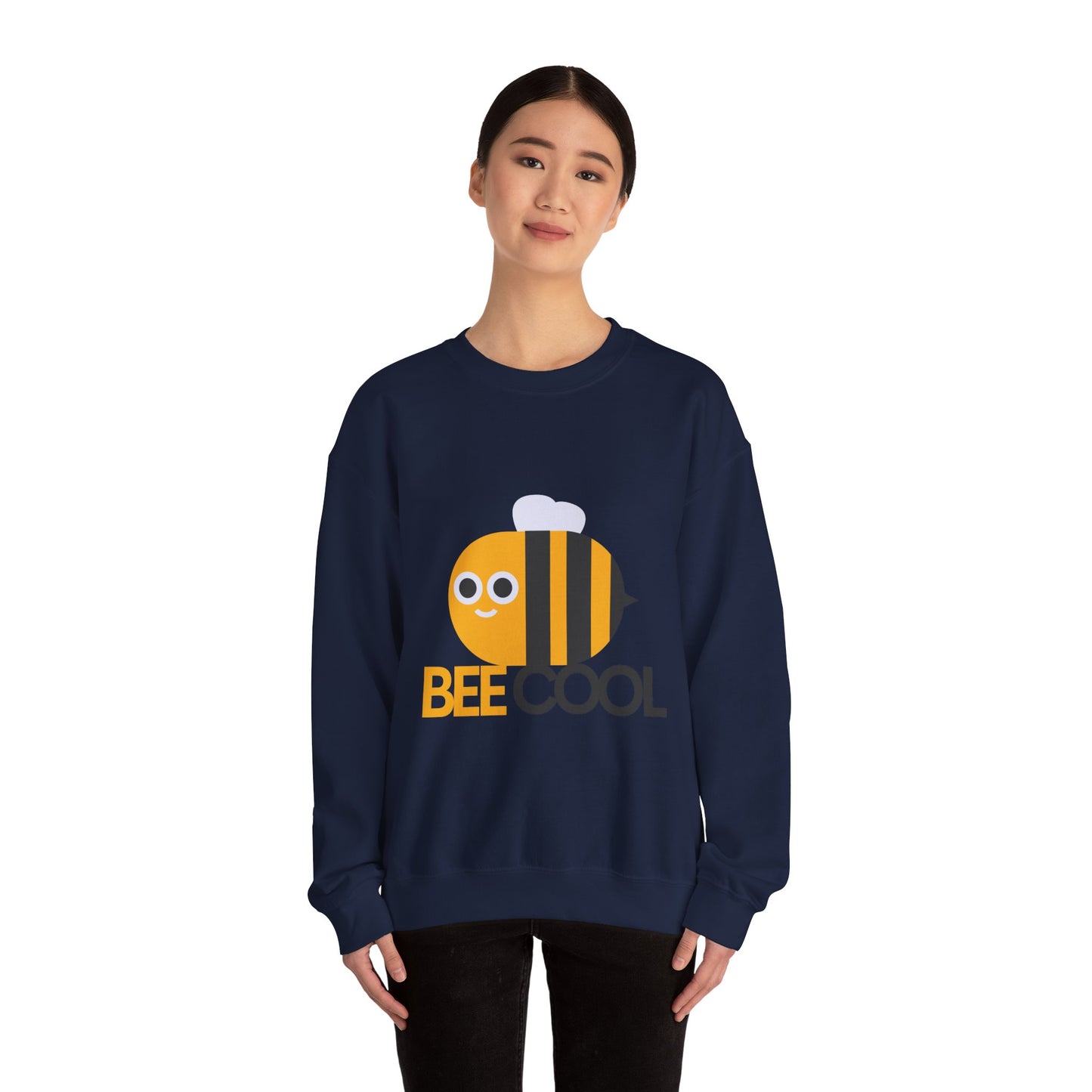 Bee Cool Unisex Sweatshirt, Cozy Crewneck, Cute Gift for Bee Lovers, Birthday Present, Summer Vibe Apparel