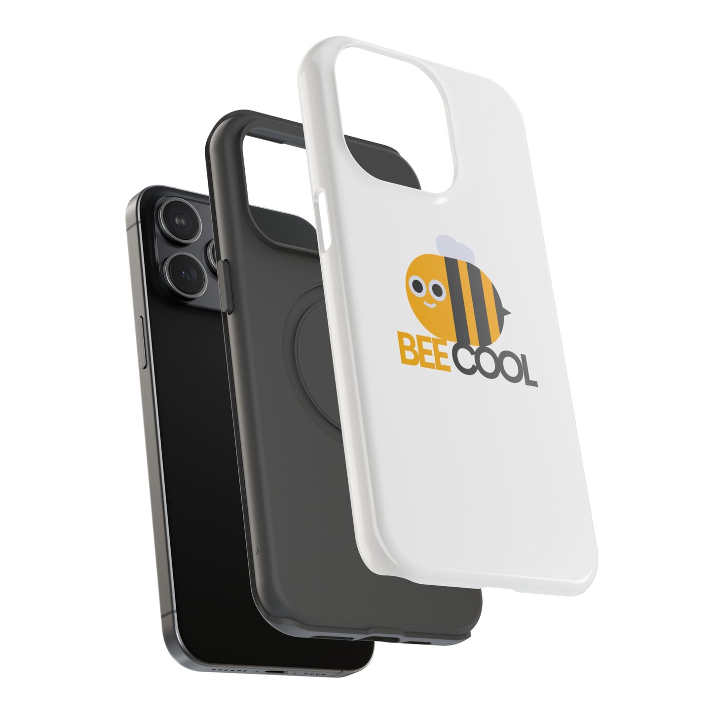 Bee Cool Phone Case, Impact-Resistant Case for Bee Lovers, Cute Bee Phone Cover, Unique Gift for Nature Enthusiasts, Fun Spring Accessory