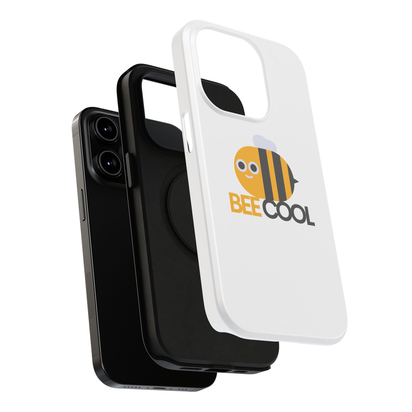 Bee Cool Phone Case, Impact-Resistant Case for Bee Lovers, Cute Bee Phone Cover, Unique Gift for Nature Enthusiasts, Fun Spring Accessory
