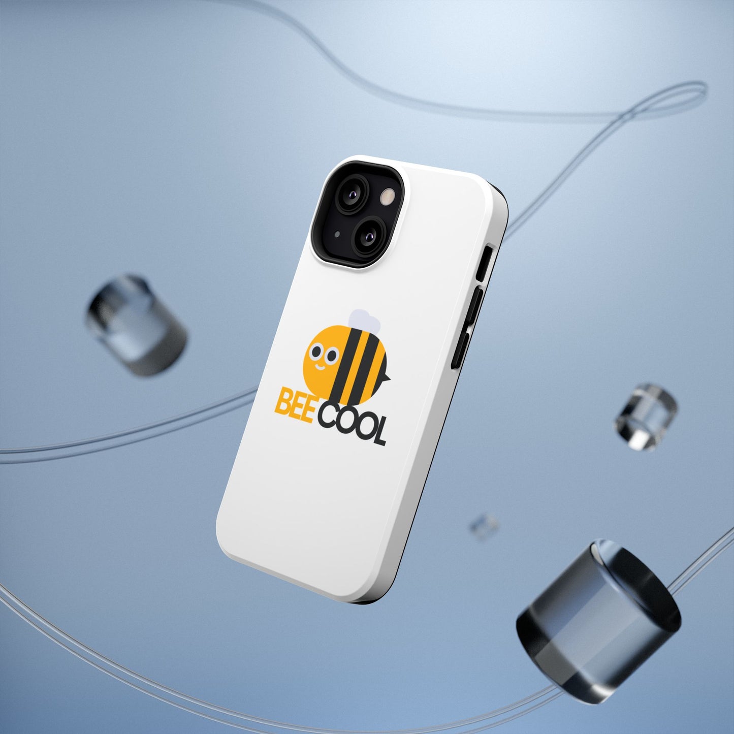 Bee Cool Phone Case, Impact-Resistant Case for Bee Lovers, Cute Bee Phone Cover, Unique Gift for Nature Enthusiasts, Fun Spring Accessory