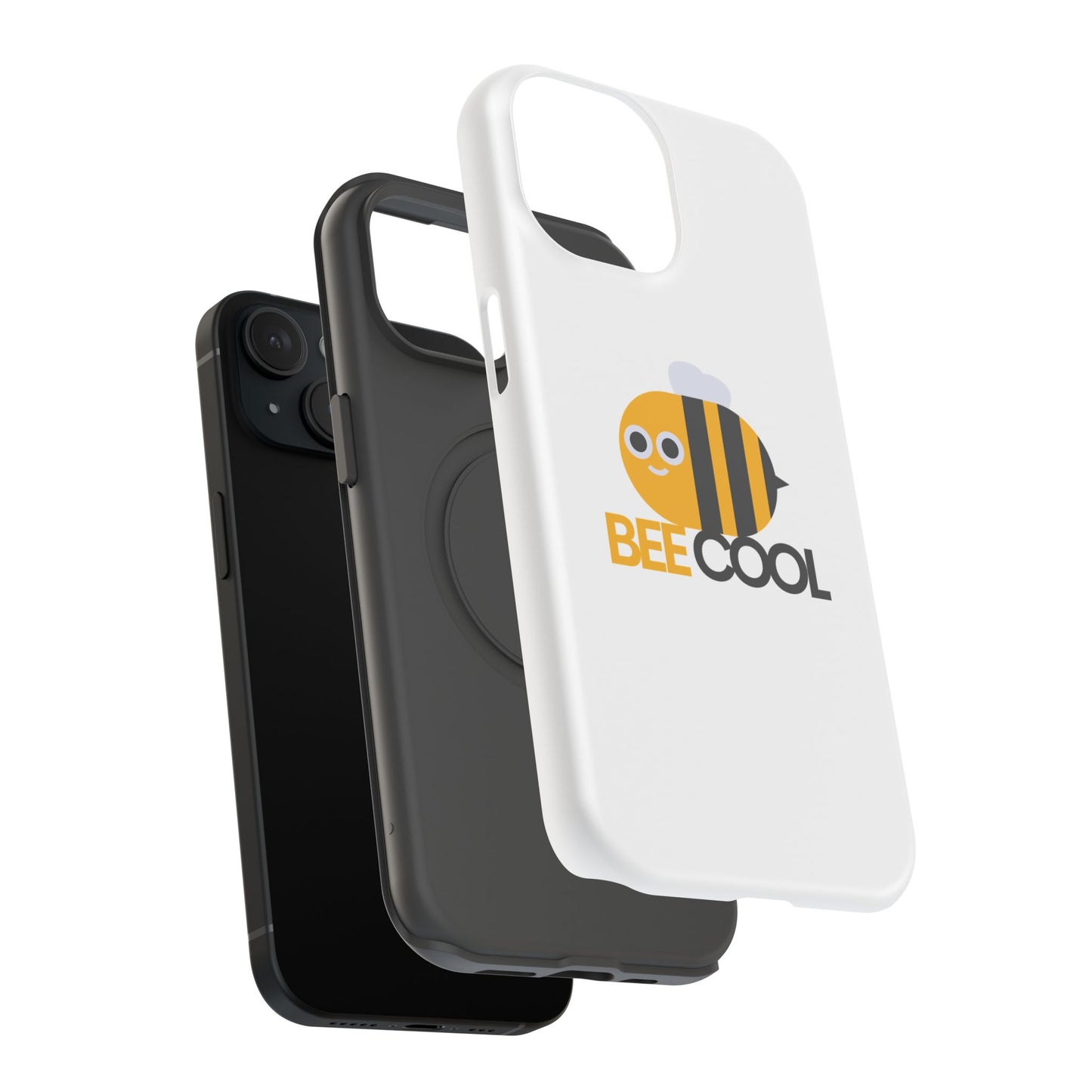 Bee Cool Phone Case, Impact-Resistant Case for Bee Lovers, Cute Bee Phone Cover, Unique Gift for Nature Enthusiasts, Fun Spring Accessory