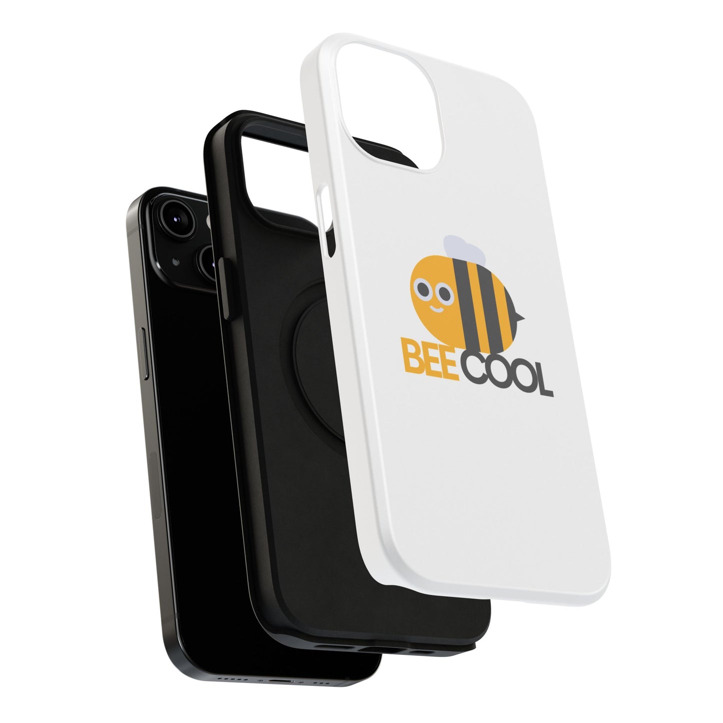 Bee Cool Phone Case, Impact-Resistant Case for Bee Lovers, Cute Bee Phone Cover, Unique Gift for Nature Enthusiasts, Fun Spring Accessory