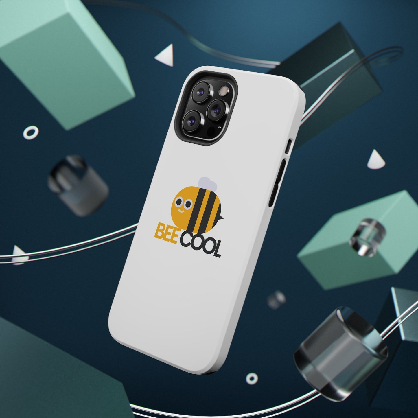 Bee Cool Phone Case, Impact-Resistant Case for Bee Lovers, Cute Bee Phone Cover, Unique Gift for Nature Enthusiasts, Fun Spring Accessory