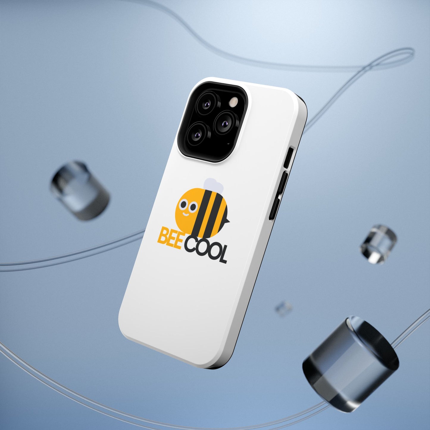 Bee Cool Phone Case, Impact-Resistant Case for Bee Lovers, Cute Bee Phone Cover, Unique Gift for Nature Enthusiasts, Fun Spring Accessory