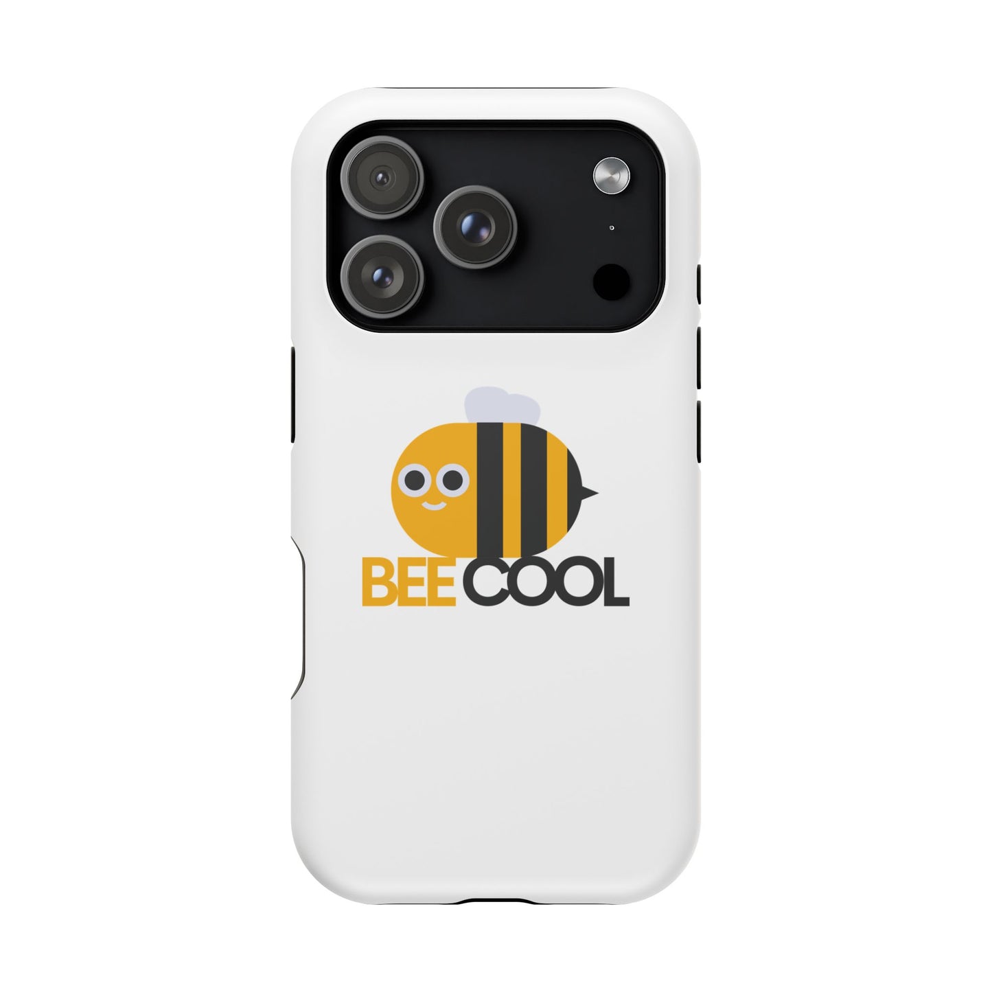 Bee Cool Phone Case, Impact-Resistant Case for Bee Lovers, Cute Bee Phone Cover, Unique Gift for Nature Enthusiasts, Fun Spring Accessory