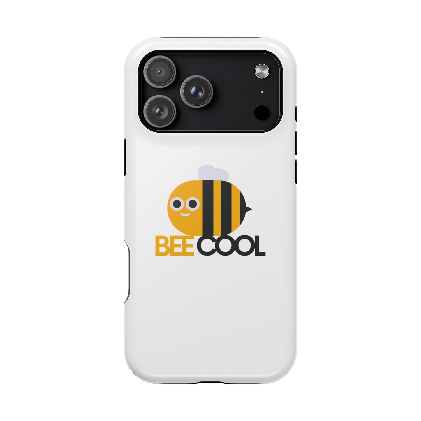 Bee Cool Phone Case, Impact-Resistant Case for Bee Lovers, Cute Bee Phone Cover, Unique Gift for Nature Enthusiasts, Fun Spring Accessory