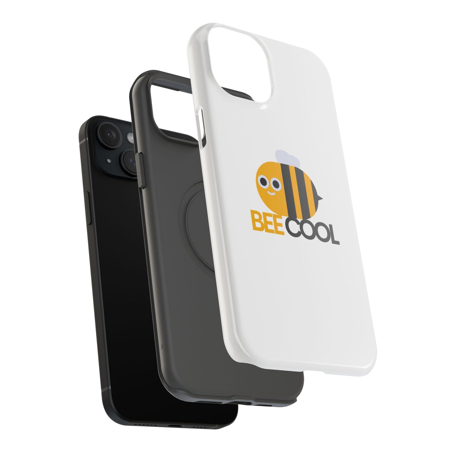 Bee Cool Phone Case, Impact-Resistant Case for Bee Lovers, Cute Bee Phone Cover, Unique Gift for Nature Enthusiasts, Fun Spring Accessory
