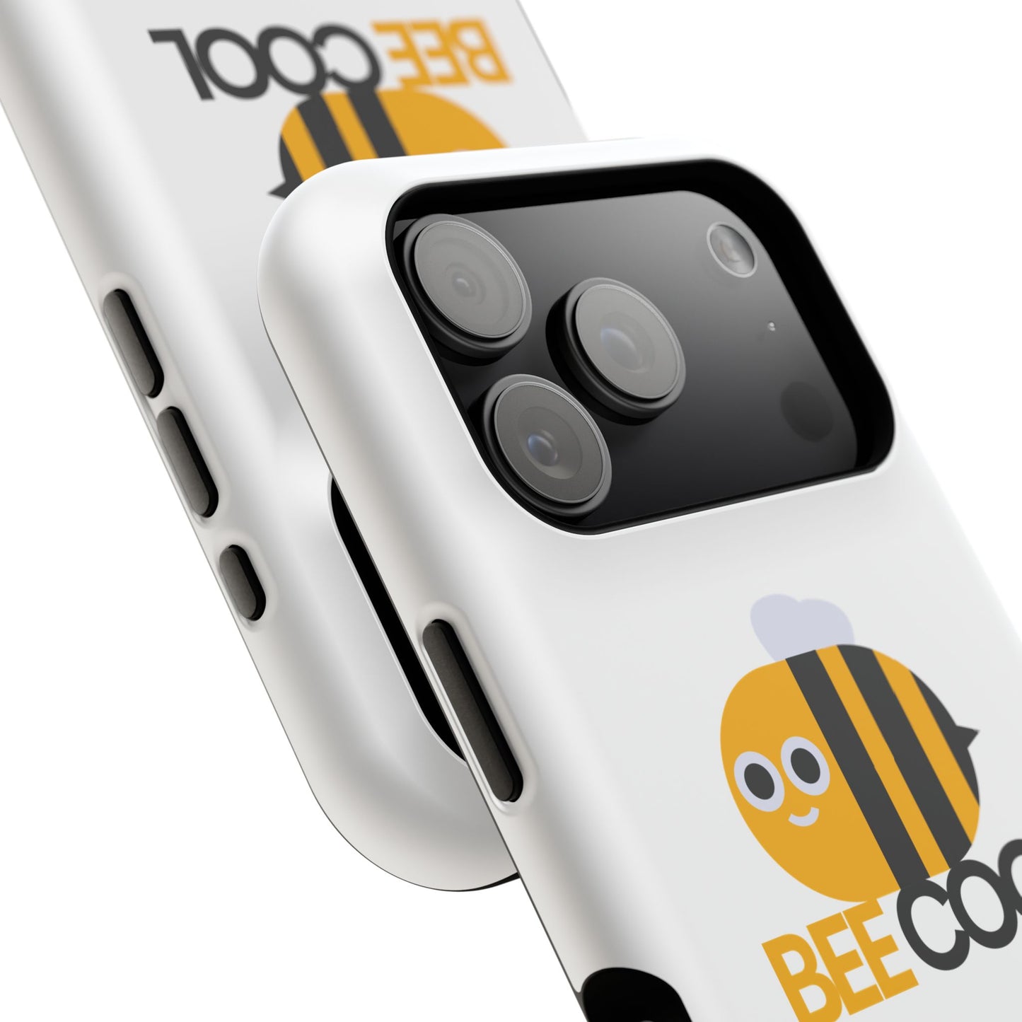 Bee Cool Phone Case, Impact-Resistant Case for Bee Lovers, Cute Bee Phone Cover, Unique Gift for Nature Enthusiasts, Fun Spring Accessory