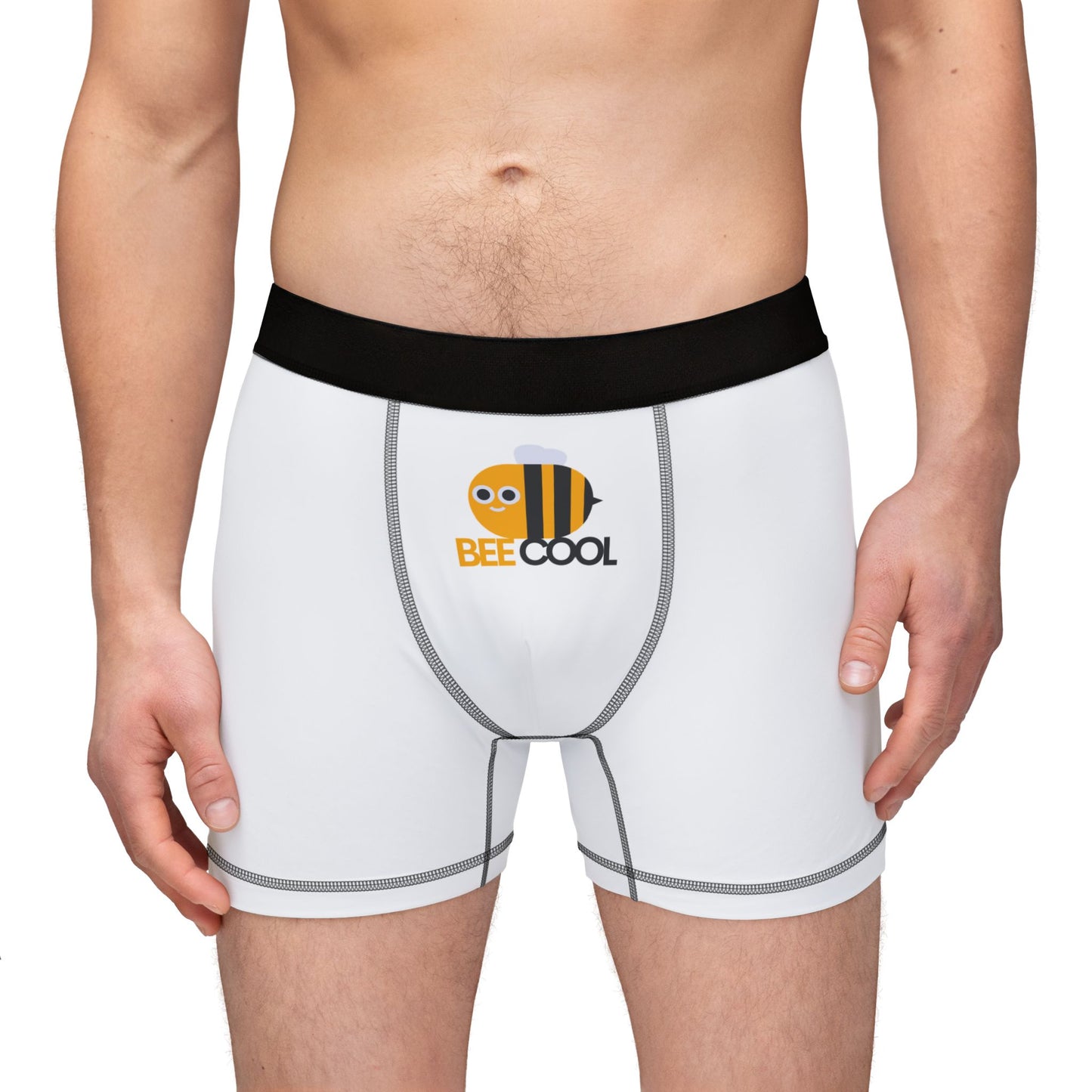 Bee Cool Men's Boxers | Funny Underwear Gift, Unique Men's Loungewear, Bee-Themed Sleepwear, Summer Boxers, Cute Men's Gifts