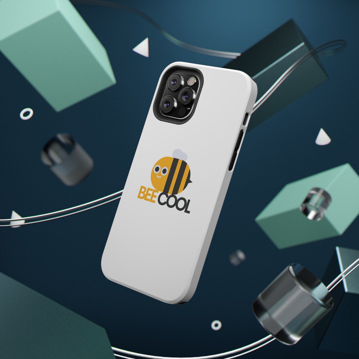 Bee Cool Phone Case, Impact-Resistant Case for Bee Lovers, Cute Bee Phone Cover, Unique Gift for Nature Enthusiasts, Fun Spring Accessory