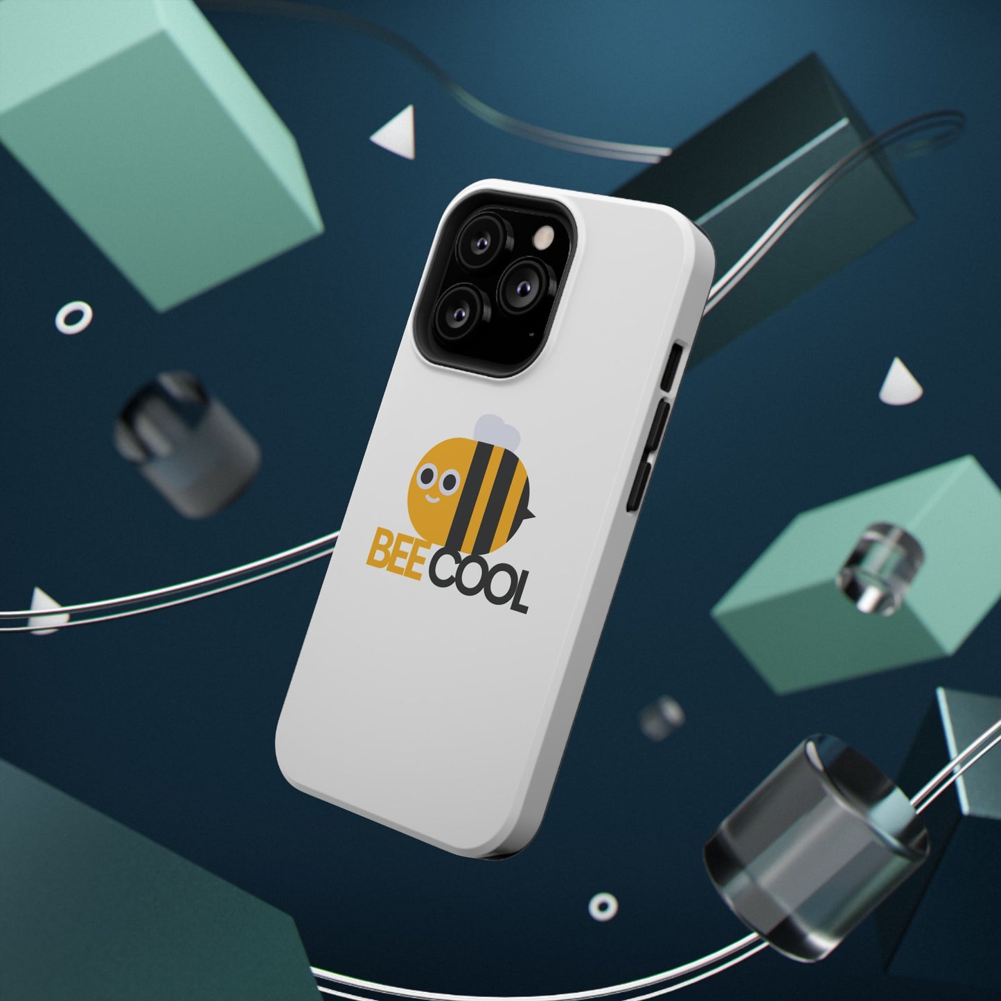 Bee Cool Phone Case, Impact-Resistant Case for Bee Lovers, Cute Bee Phone Cover, Unique Gift for Nature Enthusiasts, Fun Spring Accessory