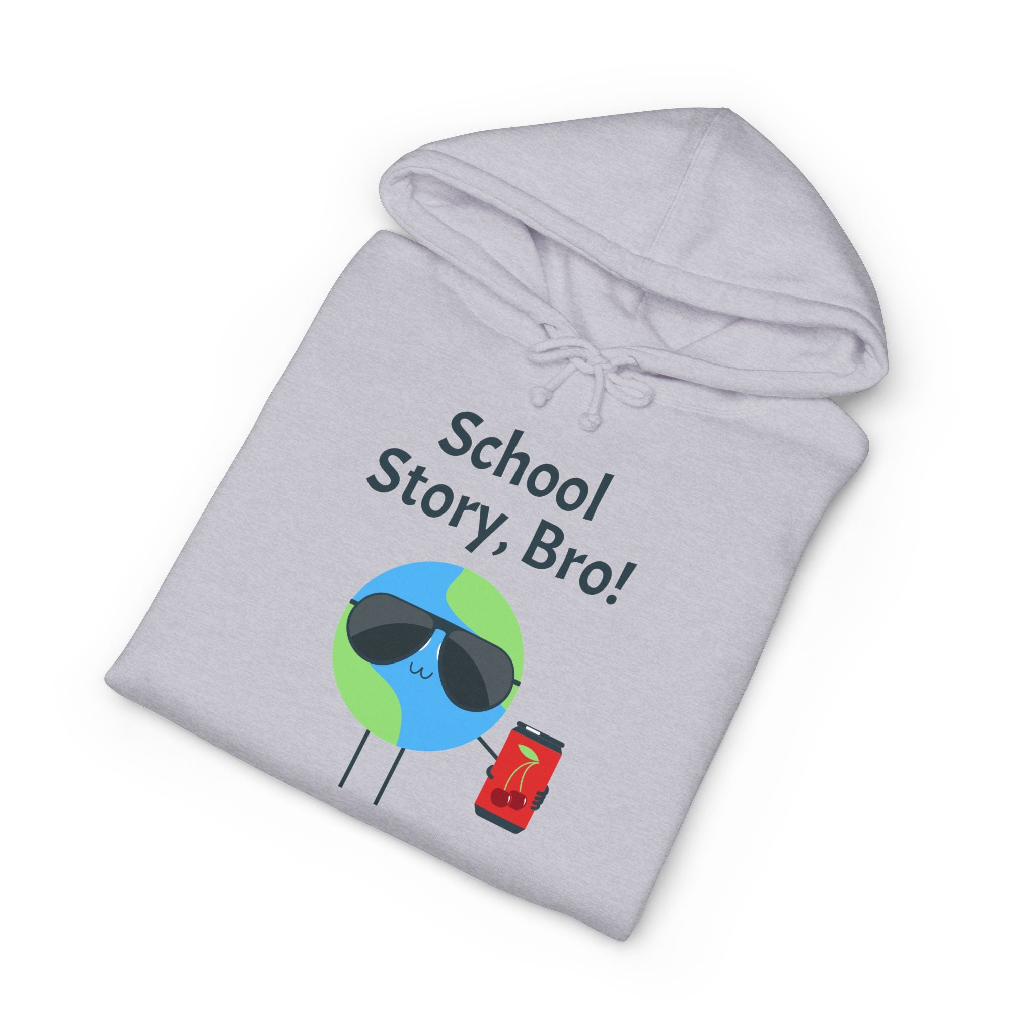 School Story, Bro! Hoodie — Funny Student Earth Graphic Sweatshirt