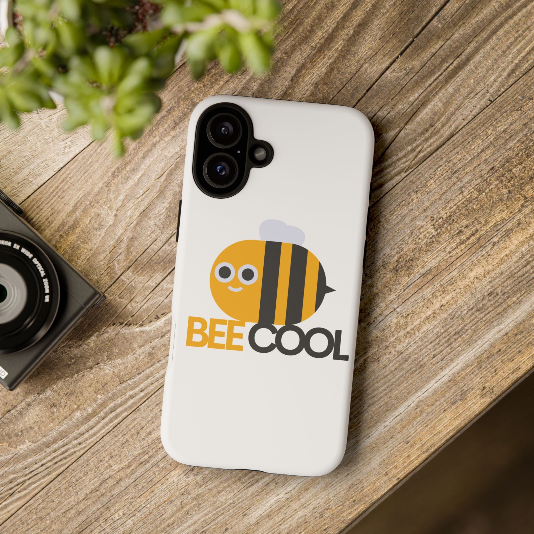 Bee Cool iPhone Case, Cute Bee Phone Cover, Fun Smartphone Protector, Unique Gift for Bee Lovers, Playful Tech Accessory