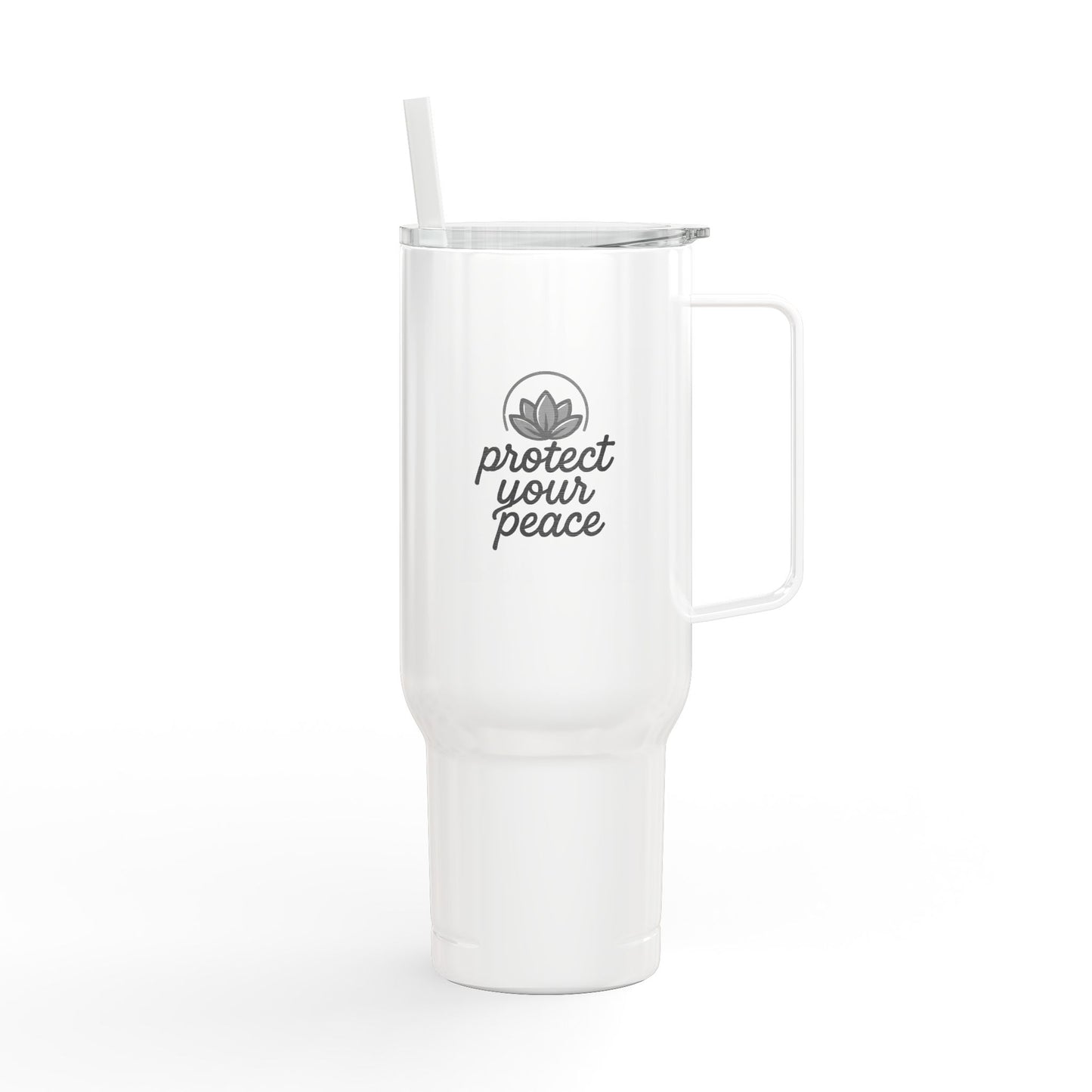 Engraved Insulated Tumbler - Protect Your Peace, Perfect for Travel, Outdoor Adventures, Eco-Friendly Gift, Personalized Drinkware, [...]