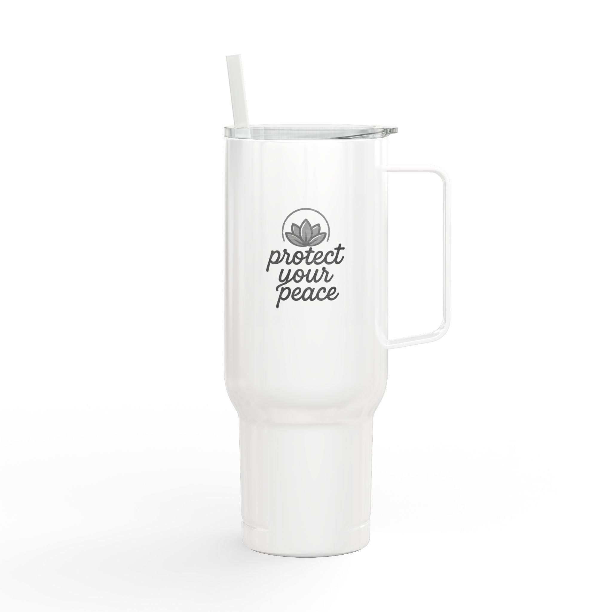 Engraved Insulated Tumbler - Protect Your Peace, Perfect for Travel, Outdoor Adventures, Eco-Friendly Gift, Personalized Drinkware, [...]
