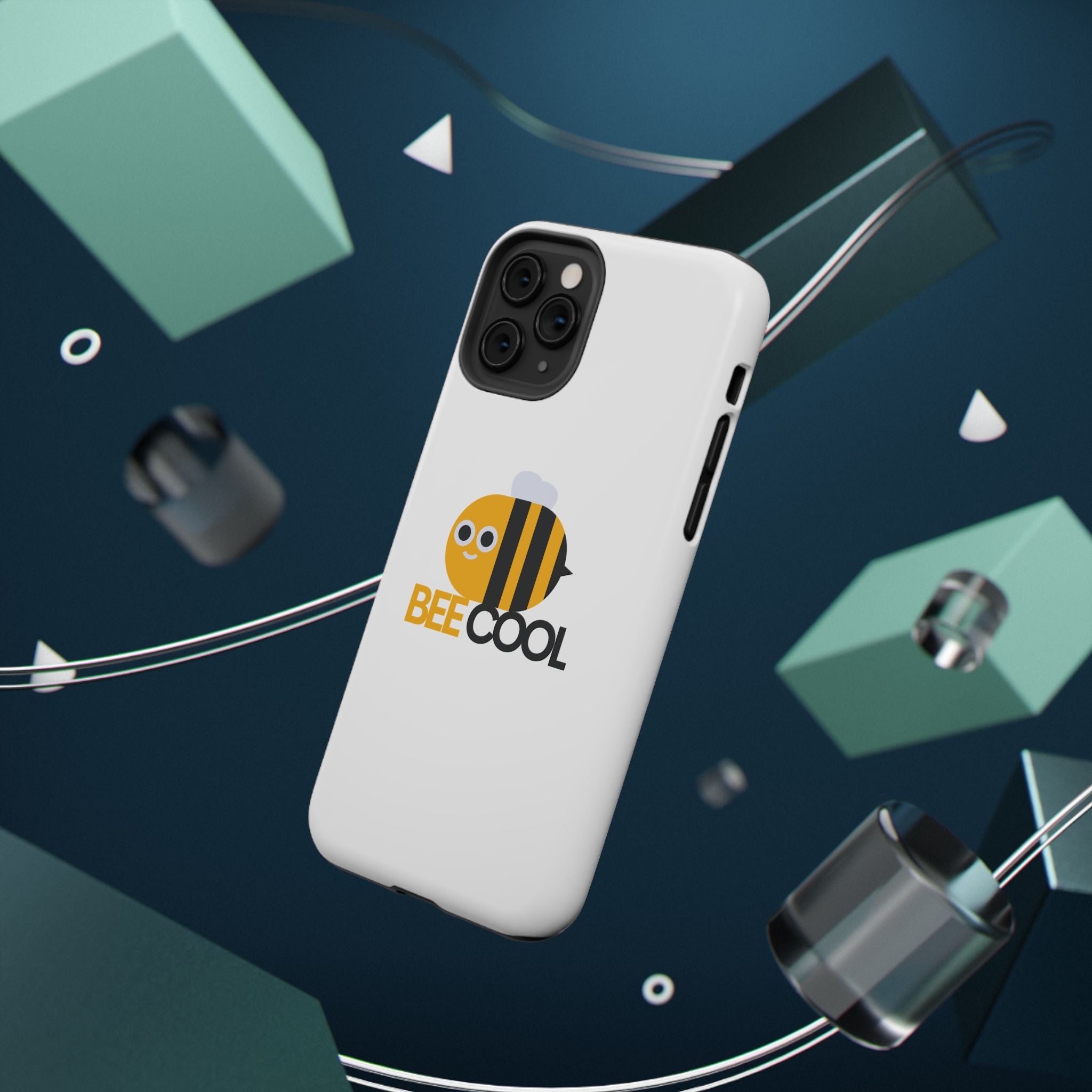 Bee Cool Phone Case, Impact-Resistant Case for Bee Lovers, Cute Bee Phone Cover, Unique Gift for Nature Enthusiasts, Fun Spring Accessory