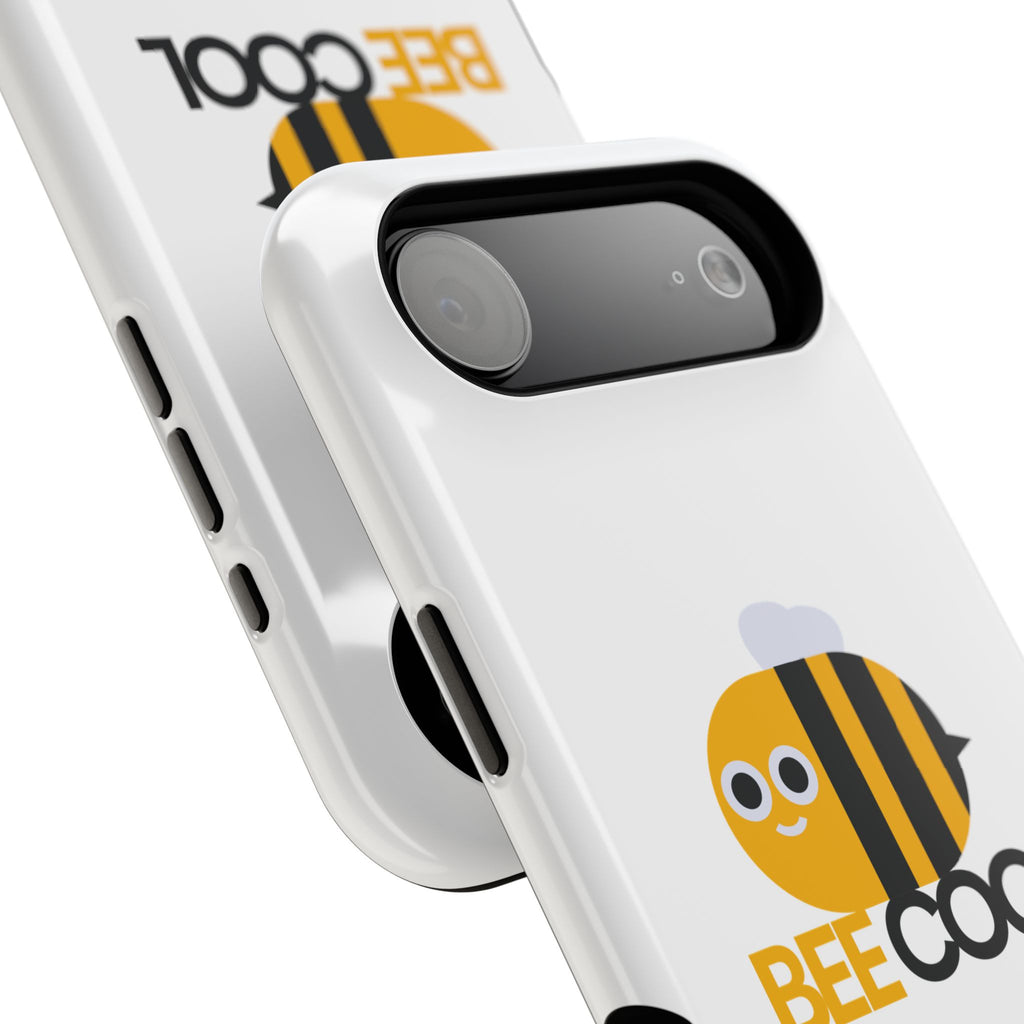 Bee Cool Phone Case, Impact-Resistant Case for Bee Lovers, Cute Bee Phone Cover, Unique Gift for Nature Enthusiasts, Fun Spring Accessory