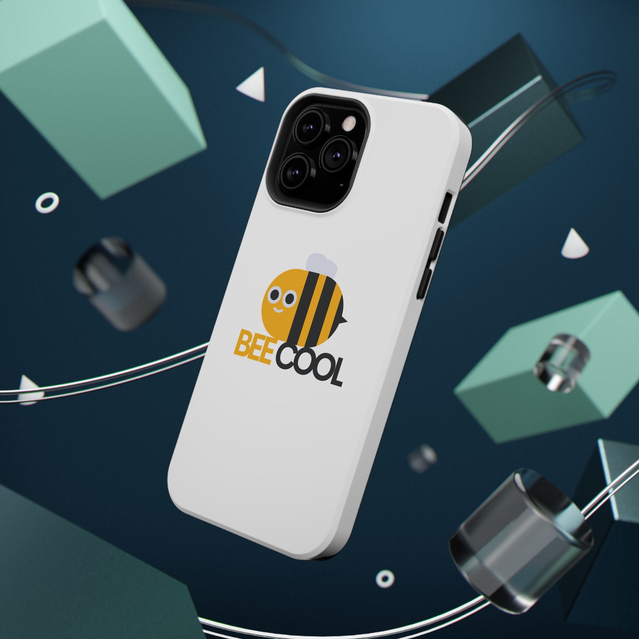 Bee Cool Phone Case, Impact-Resistant Case for Bee Lovers, Cute Bee Phone Cover, Unique Gift for Nature Enthusiasts, Fun Spring Accessory