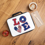 Patriotic LOVE Lunch Bag — Americana Donut & Flip-Flop Kids Lunchbox