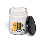 Bee Cool Scented Soy Candle, Fun Bee Design, Gift for Her, Cozy Home Decor, Relaxation Candle, Summer Vibes