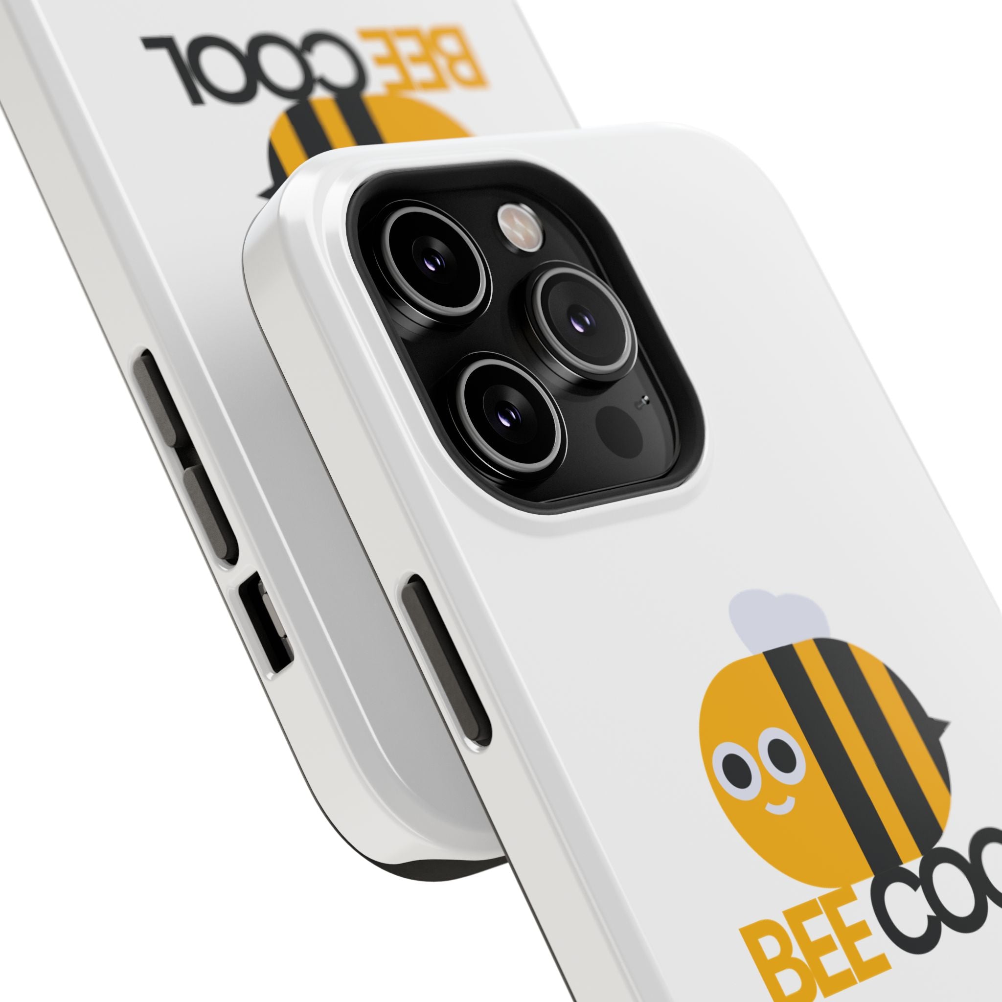 Bee Cool Phone Case, Impact-Resistant Case for Bee Lovers, Cute Bee Phone Cover, Unique Gift for Nature Enthusiasts, Fun Spring Accessory