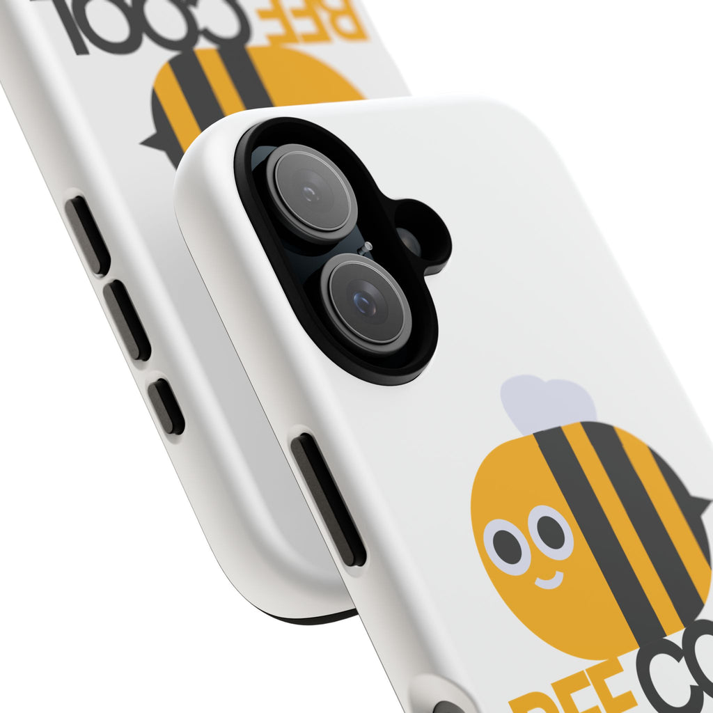 Bee Cool iPhone Case, Cute Bee Phone Cover, Fun Smartphone Protector, Unique Gift for Bee Lovers, Playful Tech Accessory
