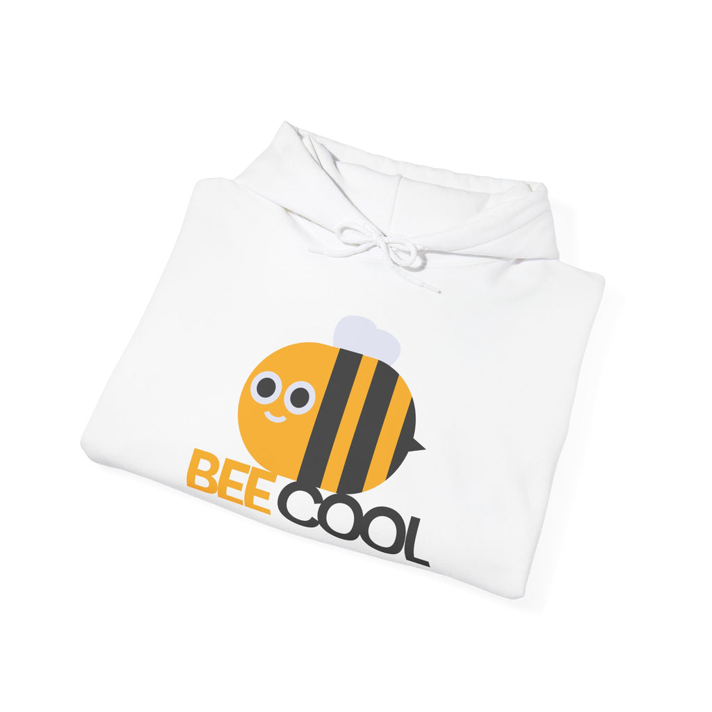 Bee Cool Hoodie - Unisex Heavy Blend Sweatshirt for Bee Lovers, Gift for Nature Enthusiasts, Summer Vibes, Fun Casual Wear