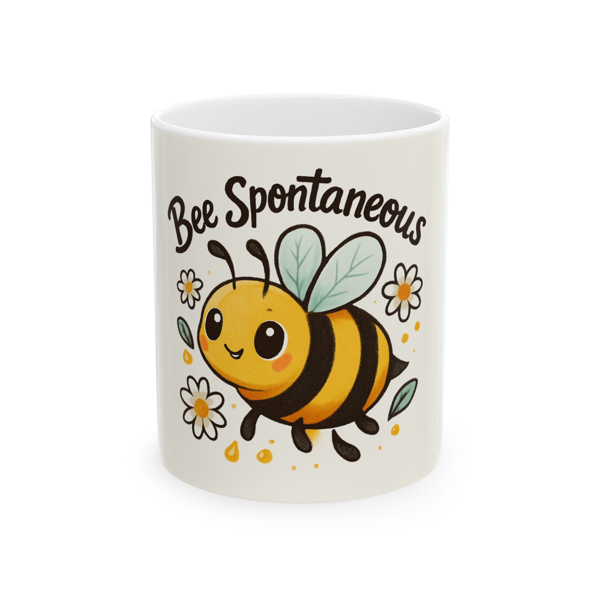 Bee Spontaneous Ceramic Mug for Nature Lovers, Cute Bee Mug, Gift for Gardening Enthusiasts, Bee-Themed Coffee Cup, Fun Office Mug, [...]