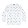 Men's Long Sleeve Shirt - Minimal Green Vine Allover Print