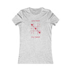 You Won My Heart Tee — Women’s Valentine Tic-Tac-Toe Heart T-Shirt