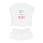 Happy and Dazzling Women's Short Pajama Set — Cute Printed Sleepwear