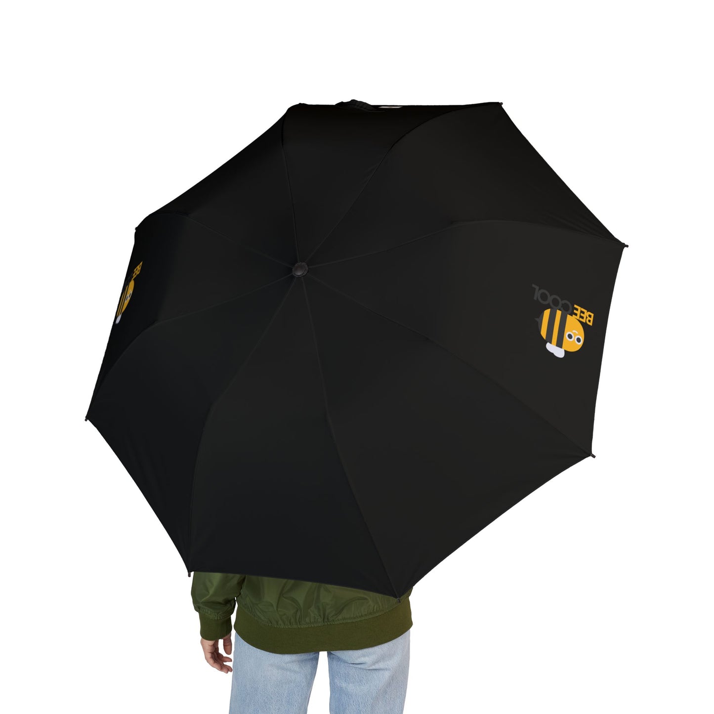 Bee Inspired Foldable Umbrella - Semi-Automatic, Stylish Rain Protection