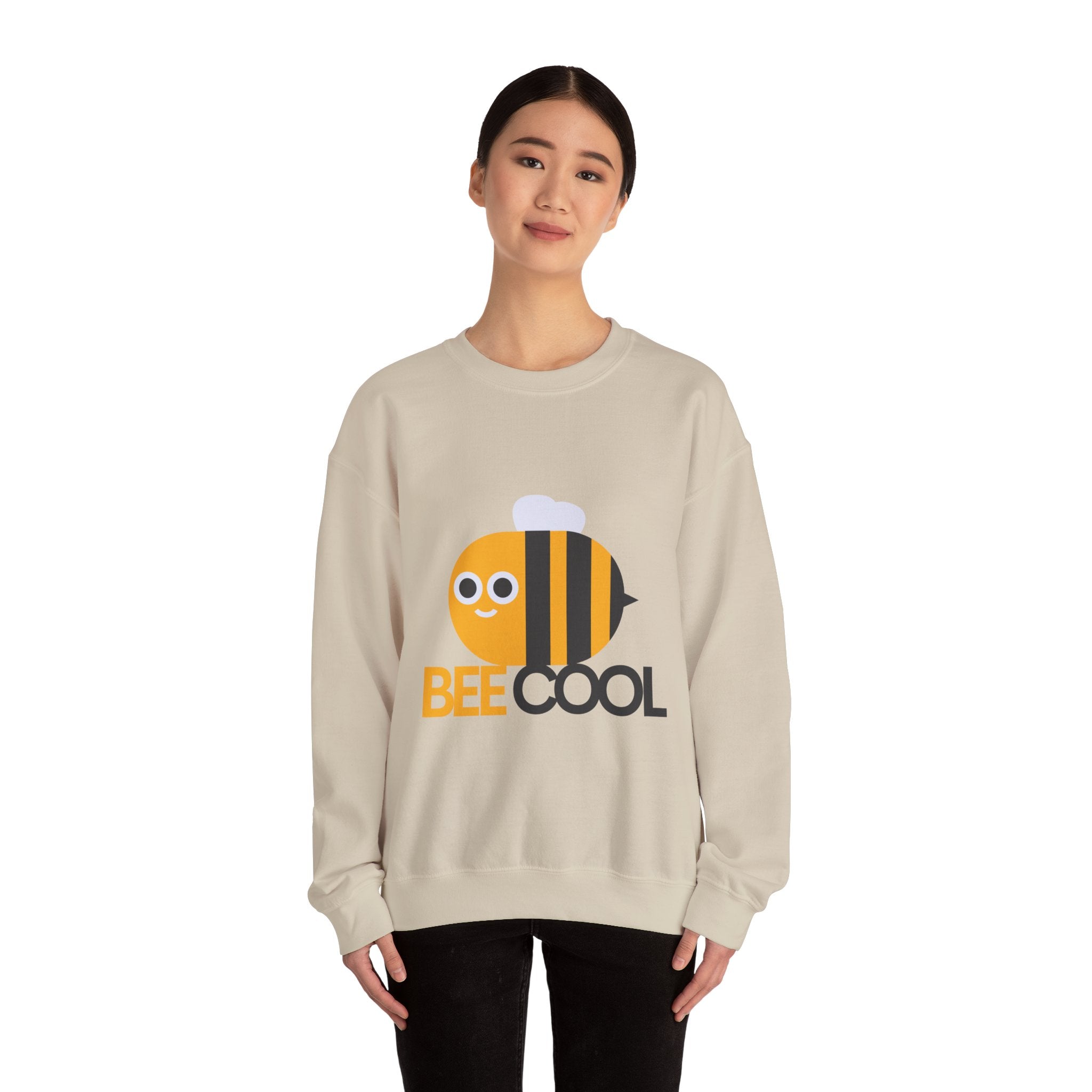 Bee Cool Unisex Sweatshirt, Cozy Crewneck, Cute Gift for Bee Lovers, Birthday Present, Summer Vibe Apparel