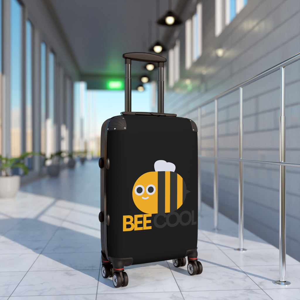 Bee Cool Suitcase — Cute Bee Graphic Carry-On Luggage