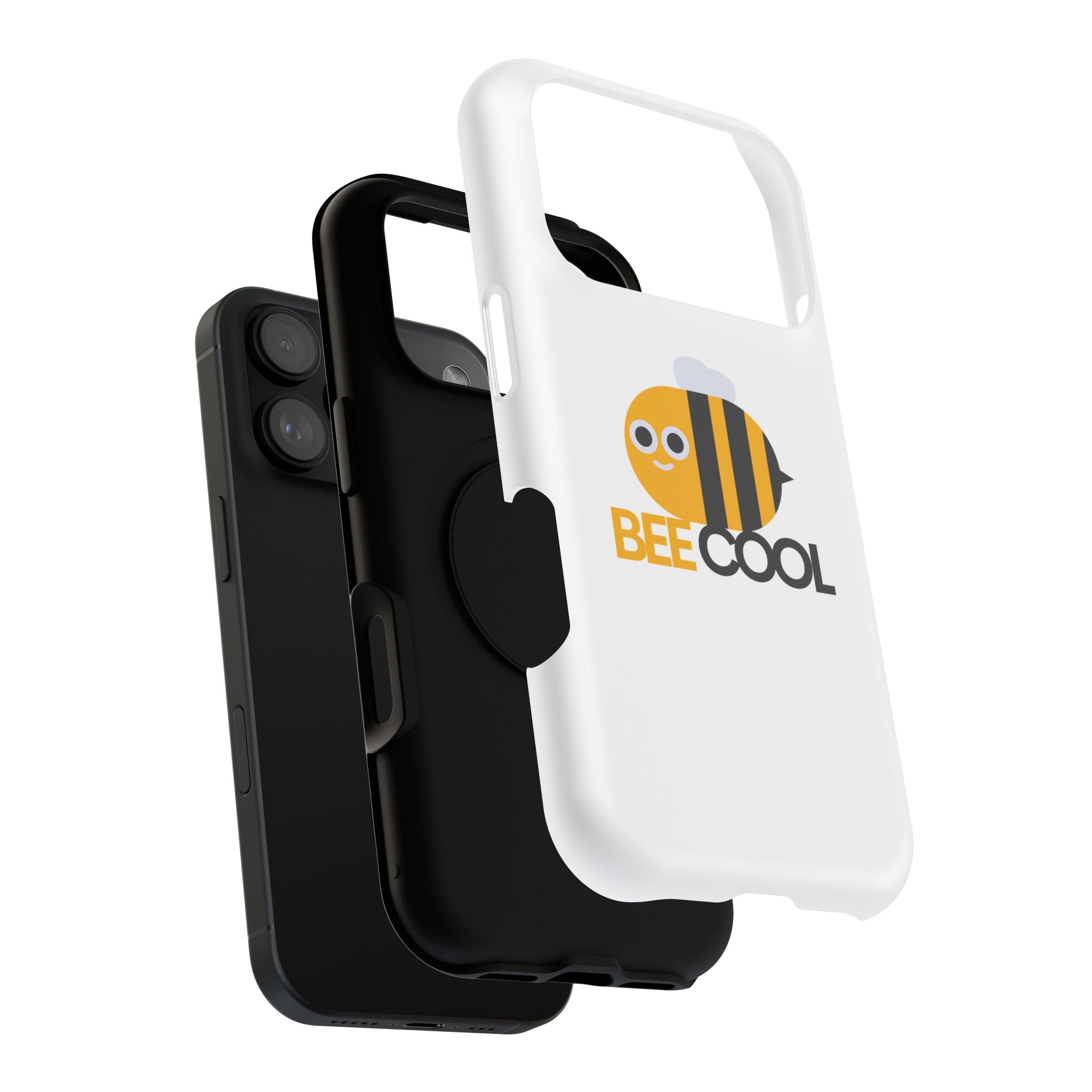 Bee Cool Phone Case, Impact-Resistant Case for Bee Lovers, Cute Bee Phone Cover, Unique Gift for Nature Enthusiasts, Fun Spring Accessory