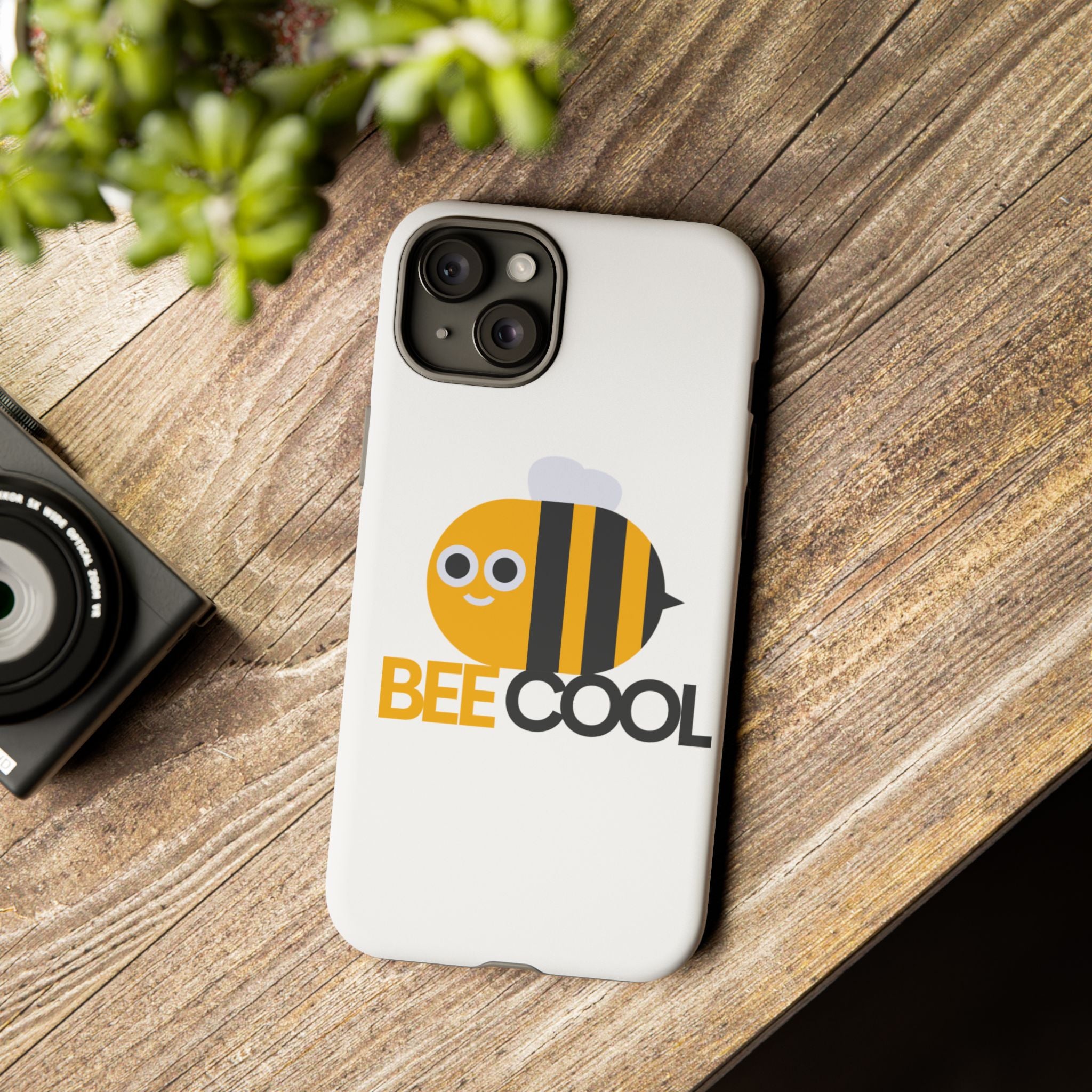 Bee Cool iPhone Case, Cute Bee Phone Cover, Fun Smartphone Protector, Unique Gift for Bee Lovers, Playful Tech Accessory