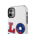 Patriotic LOVE Tough Phone Case — USA Flag & Donut Graphic