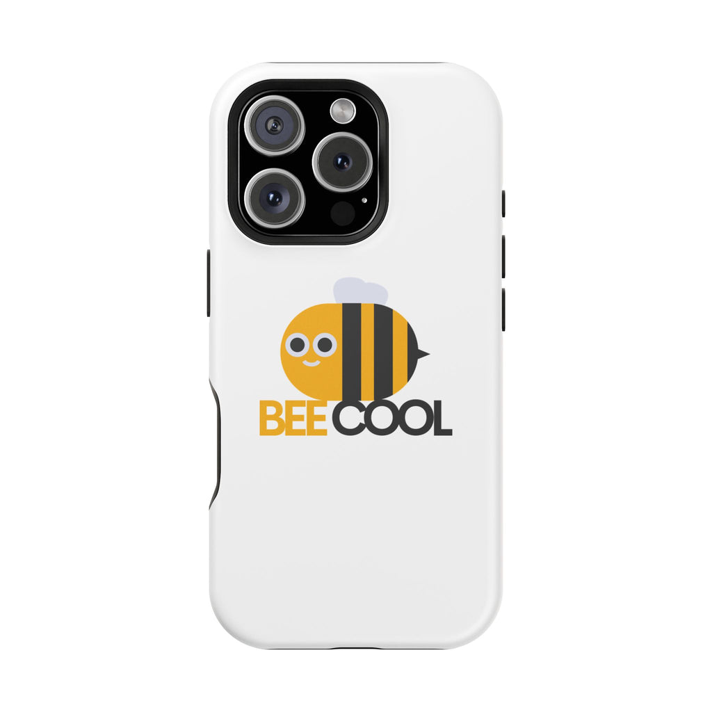 Bee Cool Phone Case, Impact-Resistant Case for Bee Lovers, Cute Bee Phone Cover, Unique Gift for Nature Enthusiasts, Fun Spring Accessory