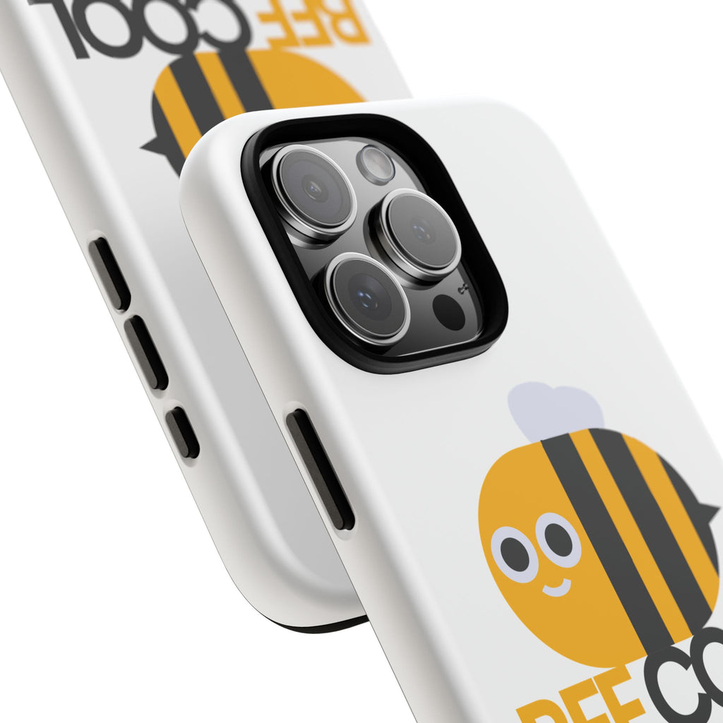 Bee Cool iPhone Case, Cute Bee Phone Cover, Fun Smartphone Protector, Unique Gift for Bee Lovers, Playful Tech Accessory