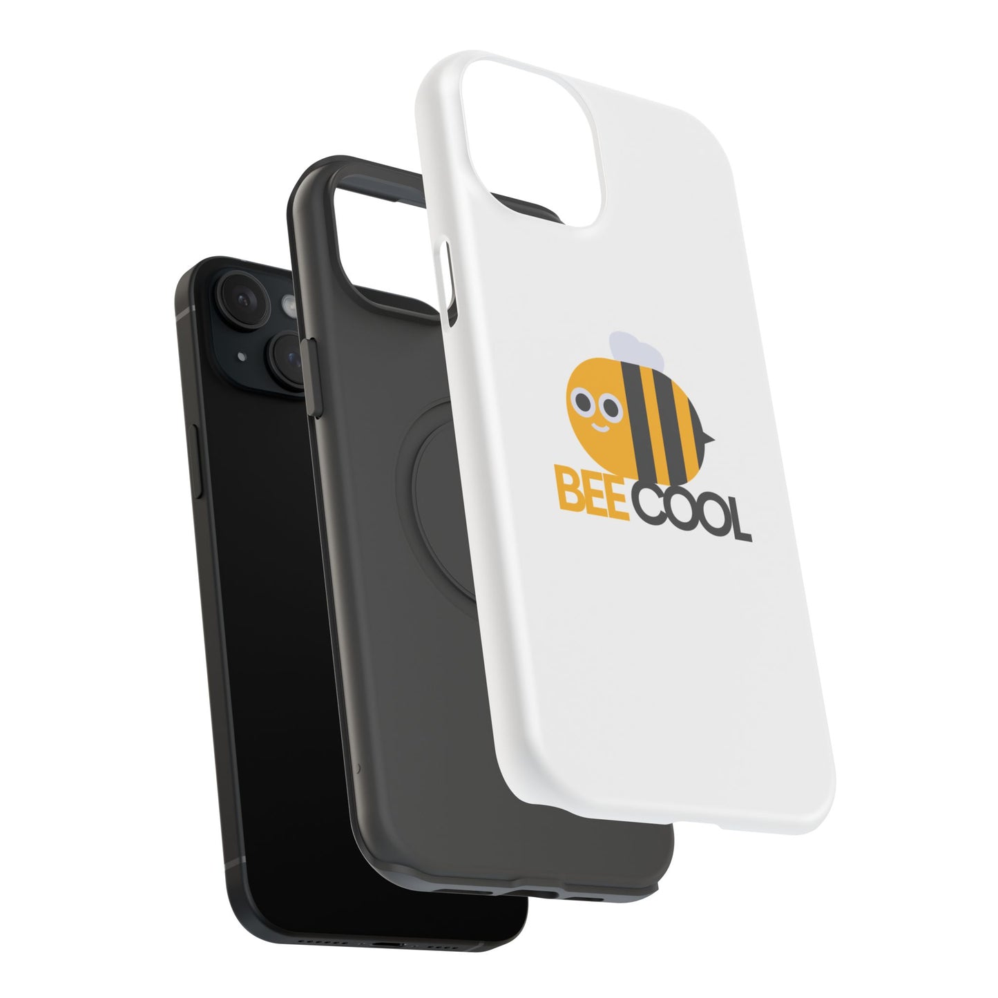 Bee Cool Phone Case, Impact-Resistant Case for Bee Lovers, Cute Bee Phone Cover, Unique Gift for Nature Enthusiasts, Fun Spring Accessory
