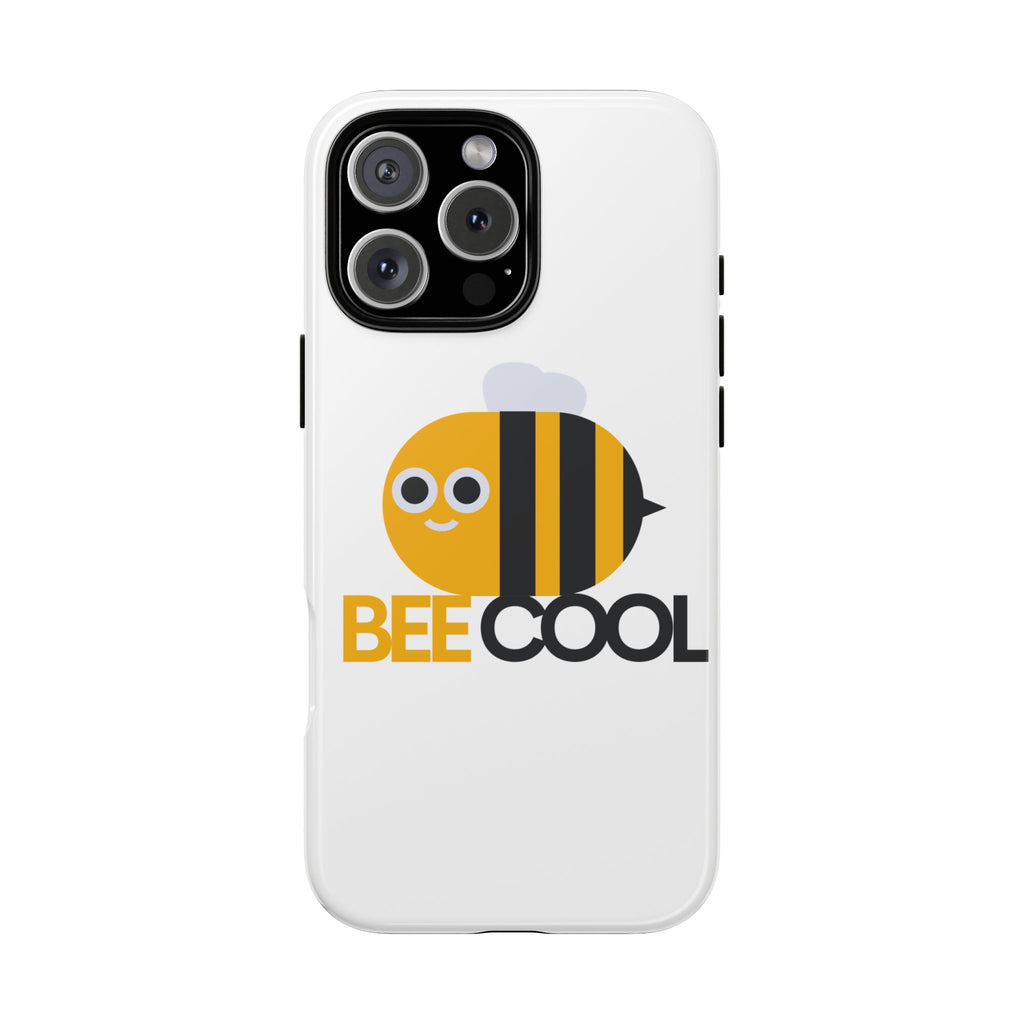 Bee Cool iPhone Case, Cute Bee Phone Cover, Fun Smartphone Protector, Unique Gift for Bee Lovers, Playful Tech Accessory