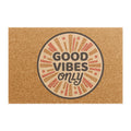 Good Vibes Only Doormat — Retro Sunburst Welcome Mat
