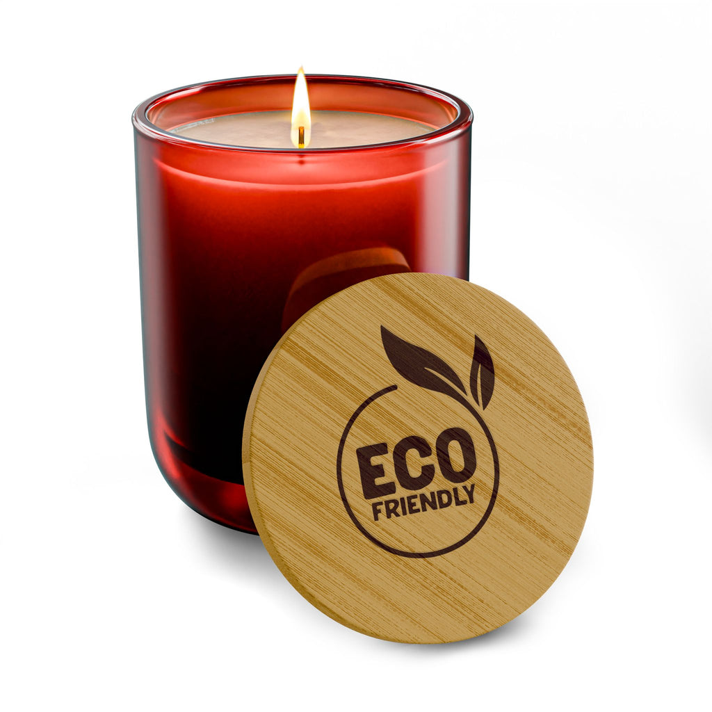 Eco-Friendly Scented Soy Candle - 14oz Engravable Bamboo Lid