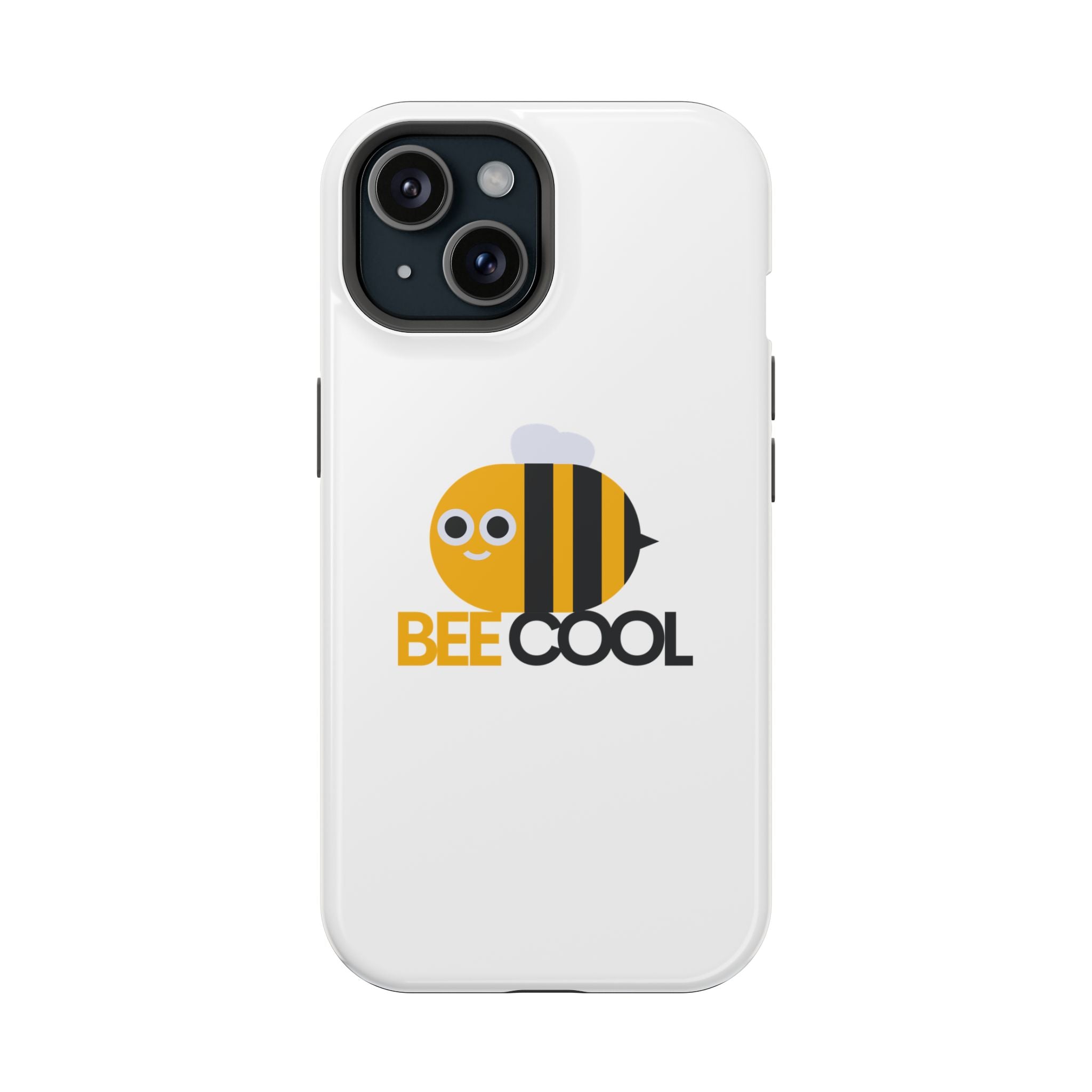 Bee Cool Phone Case, Impact-Resistant Case for Bee Lovers, Cute Bee Phone Cover, Unique Gift for Nature Enthusiasts, Fun Spring Accessory