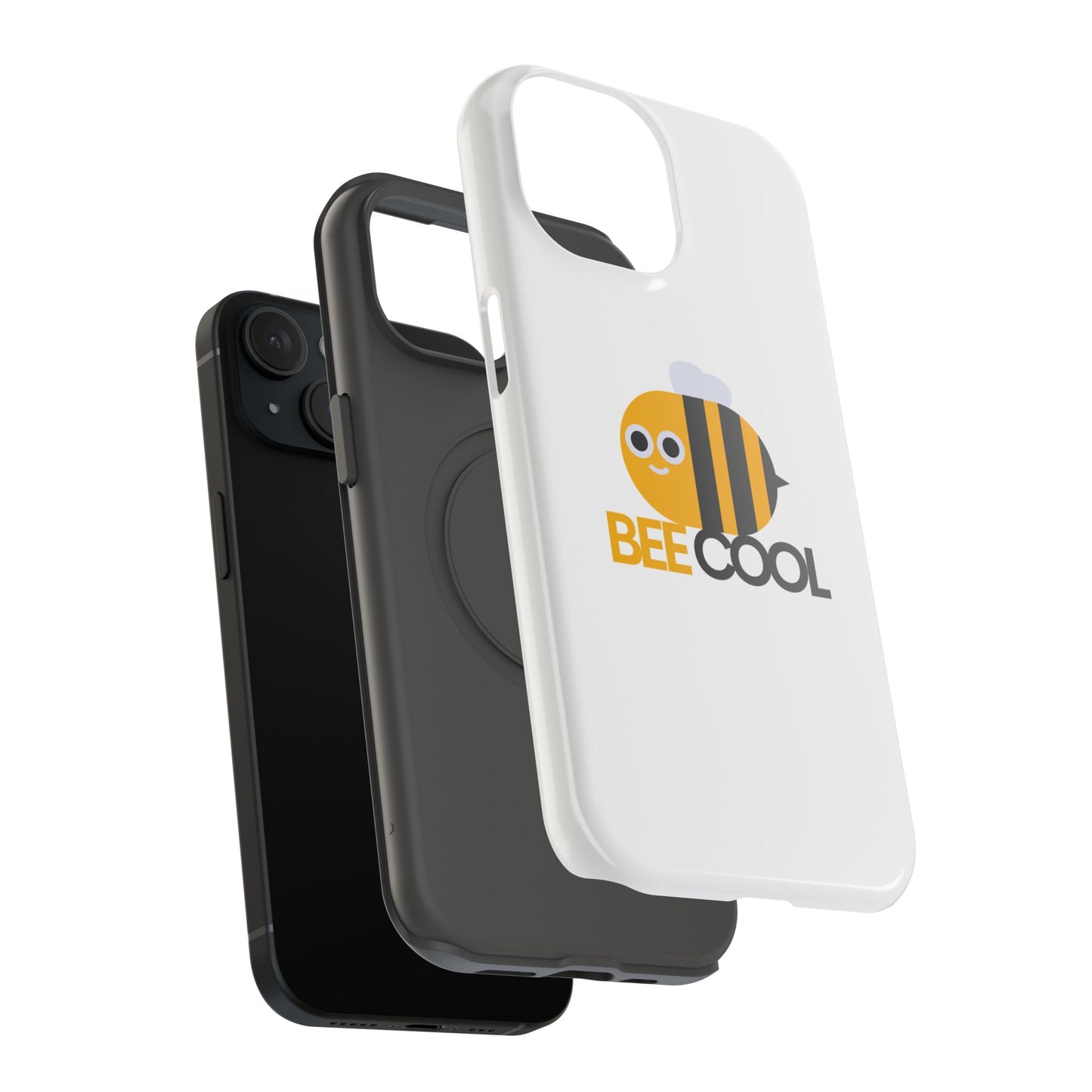 Bee Cool Phone Case, Impact-Resistant Case for Bee Lovers, Cute Bee Phone Cover, Unique Gift for Nature Enthusiasts, Fun Spring Accessory